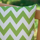 Outdoor Chevron Design Water Resistant Square Throw Pillow - NH000303