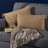 Fabric Tassel Rectangular Throw Pillow - NH577203