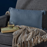 Fabric Tassel Rectangular Throw Pillow - NH577203