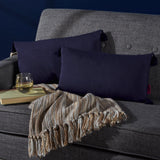 Fabric Tassel Rectangular Throw Pillow - NH577203