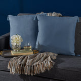 Traditional Square Fabric Throw Pillow with Tassel Accents - NH767203