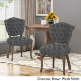 Tufted Dining Chair with Cabriole Legs (Set of 2) - NH922903