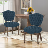 Tufted Dining Chair with Cabriole Legs (Set of 2) - NH922903