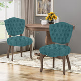 Tufted Dining Chair with Cabriole Legs (Set of 2) - NH922903