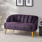 Modern New Velvet Settee - NH505303