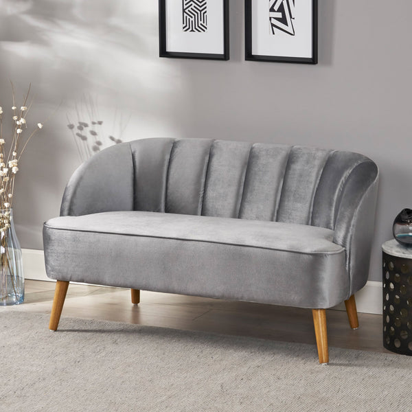 Modern New Velvet Settee - NH505303