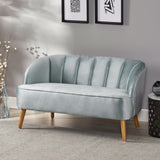 Modern New Velvet Settee - NH505303