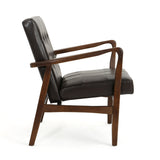 Mid Century Modern Leather Club Chair - NH914203