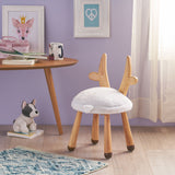 Faux Fur Gazelle Stool - NH470803