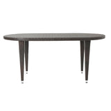 Outdoor 69 Inch Wicker Oval Dining Table - NH336203