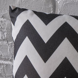 Indoor Zig Zag Striped Water Resistant Rectangular Throw Pillow - NH548203