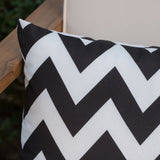 Outdoor Chevron Design Water Resistant Rectangular Throw Pillow - NH500303