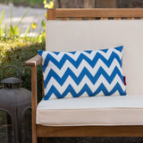 Outdoor Chevron Design Water Resistant Rectangular Throw Pillow - NH500303