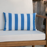 Outdoor Stripe Water Resistant Rectangular Throw Pillow - NH959203