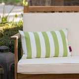 Outdoor Stripe Water Resistant Rectangular Throw Pillow - NH959203