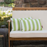 Outdoor Stripe Water Resistant Rectangular Throw Pillow - NH959203