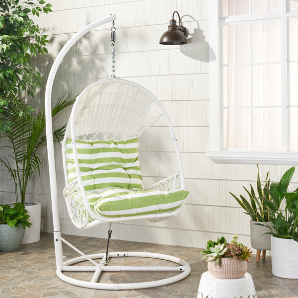 Outdoor Wicker Hanging Basket / Egg Chair with Stand - NH168113