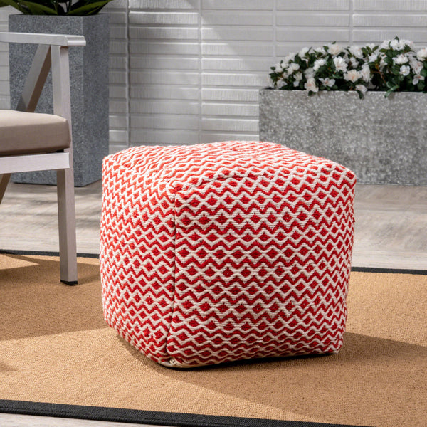 Outdoor Modern Boho Pouf - NH838403