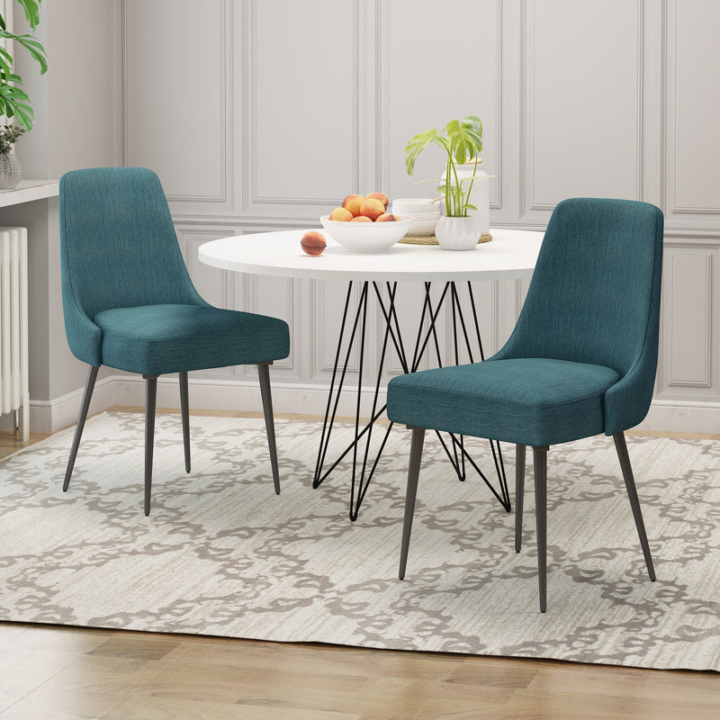 Modern Fabric Dining Chairs (Set of 2) - NH632803