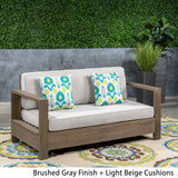 Outdoor Acacia Wood Loveseat - NH173603