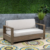 Outdoor Acacia Wood Loveseat - NH173603