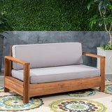 Outdoor Acacia Wood Loveseat - NH173603