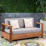 Outdoor Acacia Wood Loveseat - NH173603