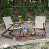 Outdoor Acacia Wood Rocking Chair with Cushion - NH143403