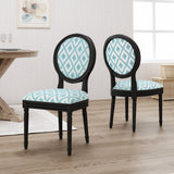 Traditional Fabric Upholstered Dining Chairs with Wood Frame (Set of 2) - NH966503