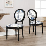 Traditional Fabric Upholstered Dining Chairs with Wood Frame (Set of 2) - NH966503