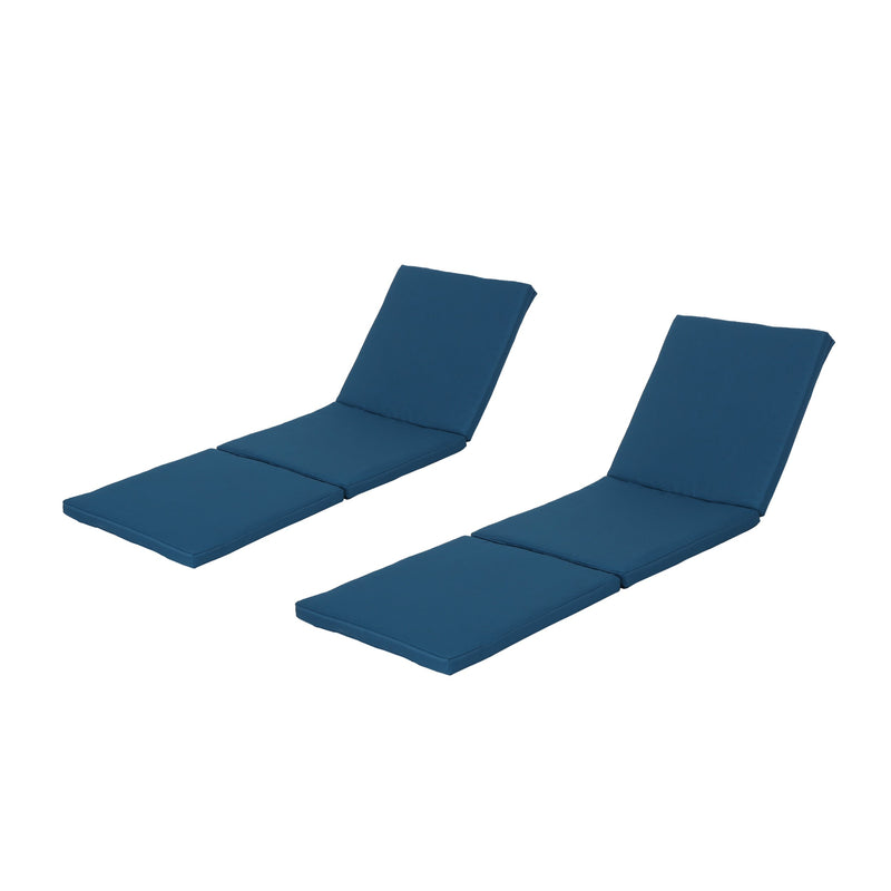 Outdoor Water Resistant Chaise Lounge Cushion (Set of 2) - NH899303