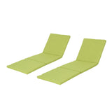 Outdoor Water Resistant Chaise Lounge Cushion (Set of 2) - NH899303