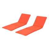 Outdoor Water Resistant Chaise Lounge Cushion (Set of 2) - NH899303