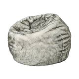 Modern 3 Foot Faux Fur Bean Bag Cover - NH873313