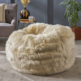 Modern 3 Foot Faux Fur Bean Bag (Cover Only) - NH573313