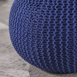 Knitted Cotton Pouf - NH534403