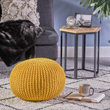 Knitted Cotton Pouf - NH534403