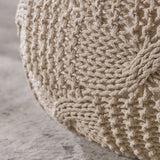 Knitted Cotton Pouf - NH834403