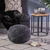 Knitted Cotton Pouf - NH834403