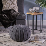 Knitted Cotton Pouf - NH044403