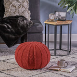 Knitted Cotton Pouf - NH044403