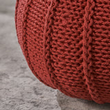 Knitted Cotton Pouf - NH044403