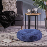 Knitted Cotton Donut Pouf - NH544403