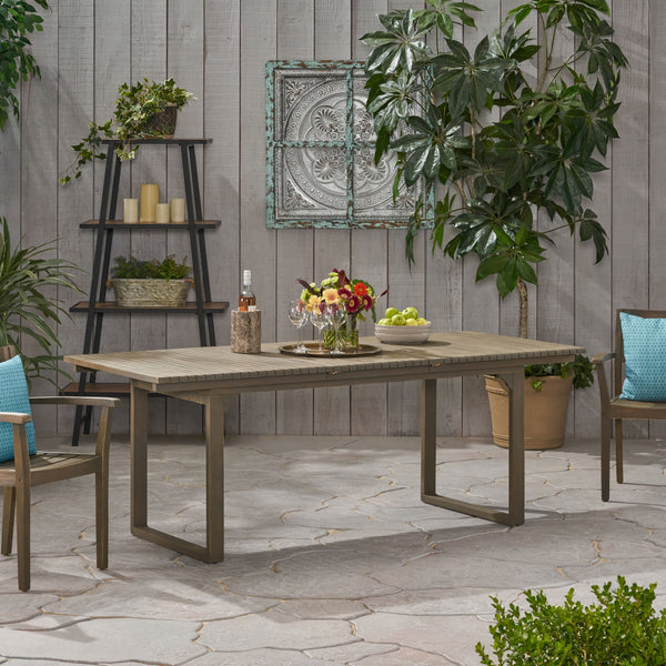 Outdoor Expandable Acacia Wood Dining Table - NH876903