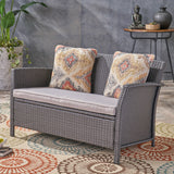 Outdoor Wicker Loveseat - NH453503