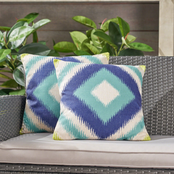 Outdoor 18-inch Water Resistant Square Pillows - NH615503