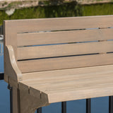 Outdoor 3 Piece Acacia Wood Balcony Bar Set - NH641403