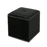 Liberty Glam Velvet Ottoman