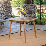 Outdoor Square Acacia Wood Dining Table with Straight Legs - NH660503