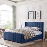 Fully Upholstered Queen Size Bed Frame - NH589603